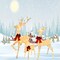 Beautifully Illuminated Outdoor Reindeer Family Set with Festive Holiday Lights Height 60"x 48" x 32"